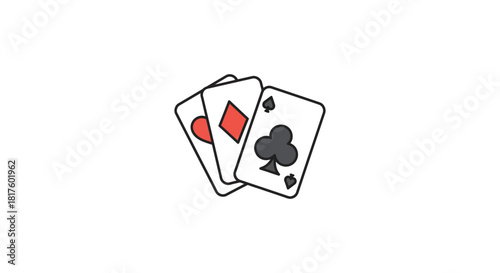 playing cards casino gambling with a poker hand diamond club heart perfect for card games and betting fun recreation and excitement.