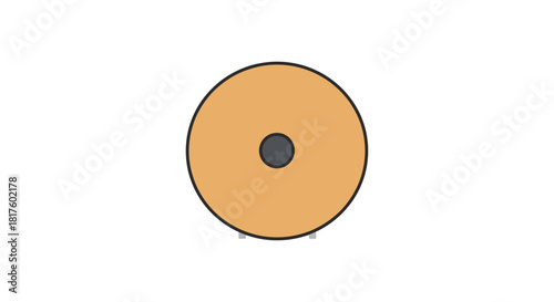 tabletop with center circle a small round table against a plain background perfect for website banners presentations and marketing visuals simple decor.