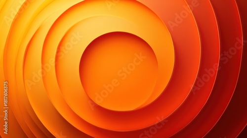 Abstract Orange and Red Swirl Background