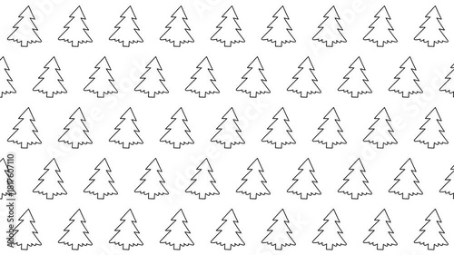 seamless pattern with pines