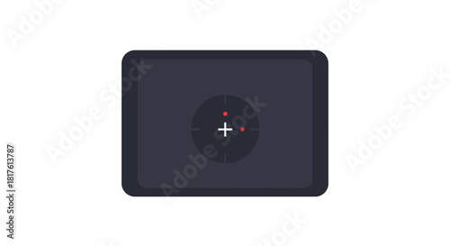 crosshair accuracy targeting two misses on a dark screen symbolizing error detection and precision usable for project failing and mistakes