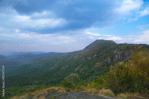 Tropical Mountains Landscape, border of the states of São Paulo and Minas Gerais, city of Camanducaia, district of Monte Verde, Brazil