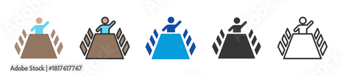 meeting icon set multi style various collection