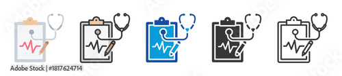 diagnosis icon set multi style various collection