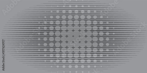 Dark grey abstract wide horizontal banner with hexagon carbon fiber grid and orange luminous lines. Technology vector background with orange neon lines. eps 10