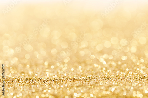 golden bokeh background close up