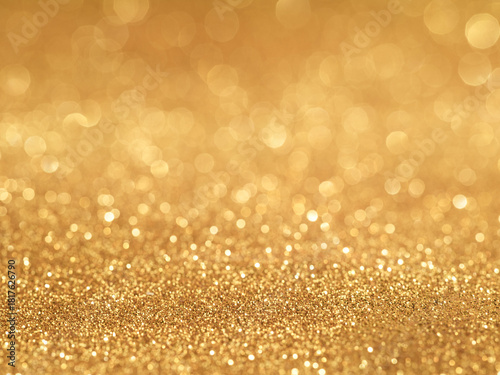 golden bokeh background close up