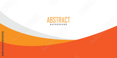abstract creative orange grey curve background. modern background. used for banner, poster.