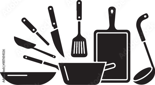 Stylish cooking utensils for culinary creations