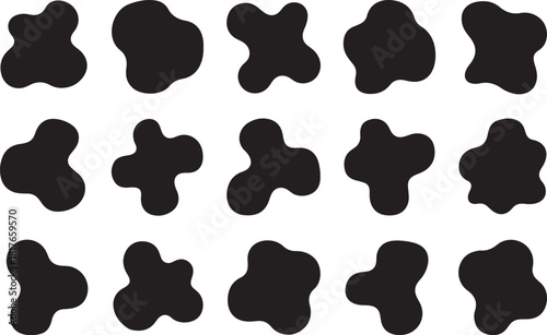 Abstract fluid shapes for modern graphic design