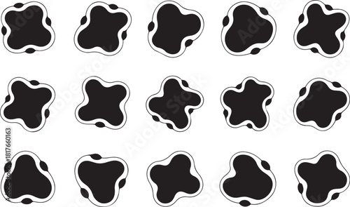 Trendy organic shapes for modern design projects