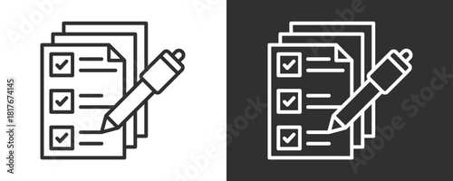 Score Icon Set Vector Collection Isolated In Black And White