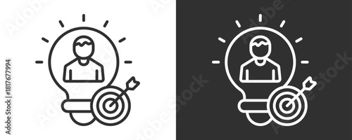 Idea Icon Set Vector Collection Isolated In Black And White