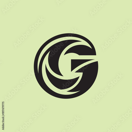 Letter G Modern Monogram