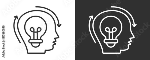 Innovation Icon Set Vector Collection Isolated In Black And White