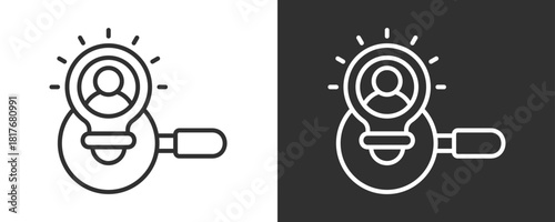 Discovery Icon Set Vector Collection Isolated In Black And White