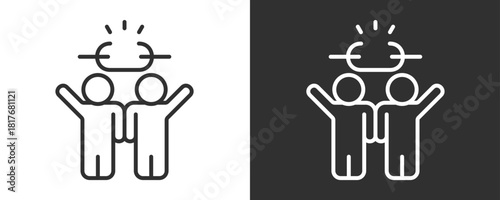 Liberation Icon Set Vector Collection Isolated In Black And White