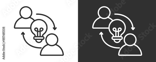 Change Icon Set Vector Collection Isolated In Black And White