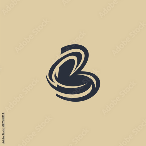 Letter CB BC Abstract Logo