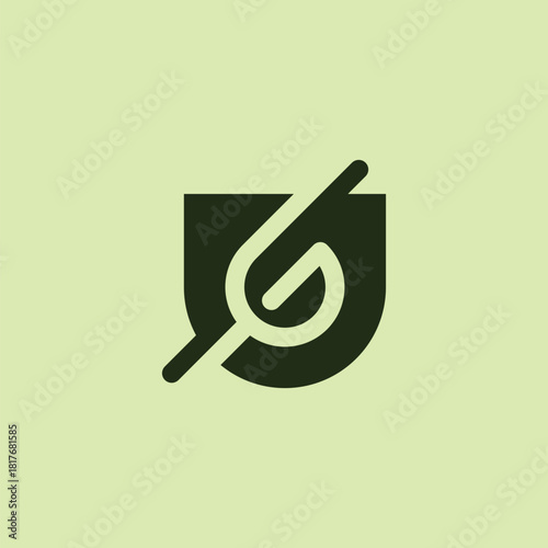 Letter UG GU Monogram Logo