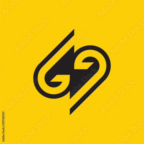 Letter GG Thunder Modern Logo
