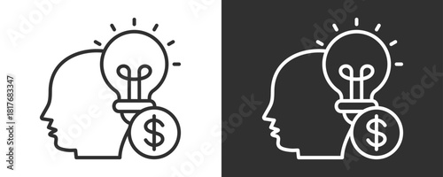 Ideas Icon Set Vector Collection Isolated In Black And White
