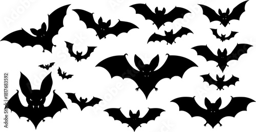 halloween bat and bats
