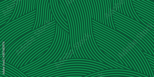 farm green banner, organic abstract background with fields. wavy green lines, natural organic products. ecology background. striped farmer green Pattern. EPS 10