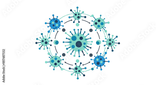 Coronavirus disease COVID-19 infection medical background.