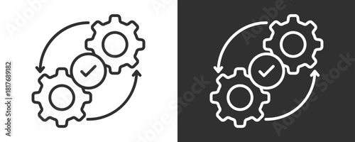 Transformation Icon Set Vector Collection Isolated In Black And White
