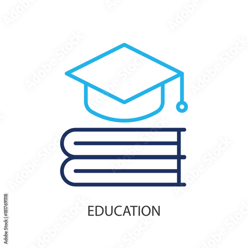 Education thin line icons. Original vector illustration.