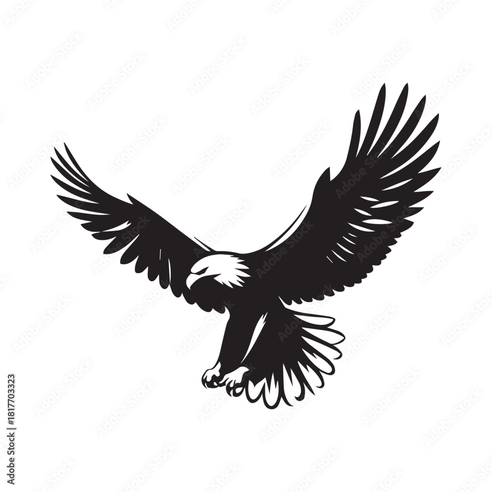 Fototapeta premium eagle on white background