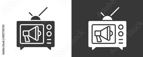Marketing Icon Set Vector Collection Isolated In Black And White