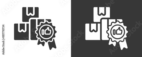 Guarantee Icon Set Vector Collection Isolated In Black And White
