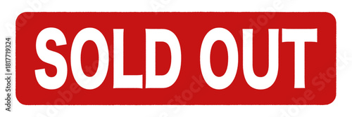 Sold out vector stamp