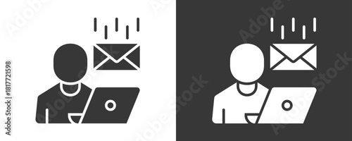 Mail Icon Set Vector Collection Isolated In Black And White