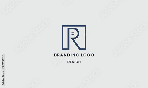 Letter R Minimalist Modern Logo Design