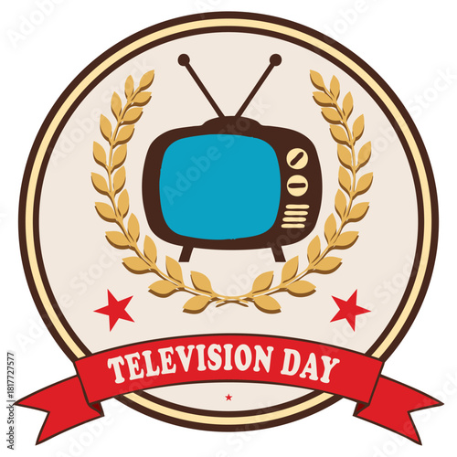 Television Day sticker