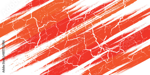 Abstract Sports Background with Orange and Red Gradient Brushstrokes and Halftone Effect