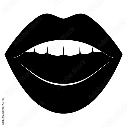 Vector illustration of a woman lips