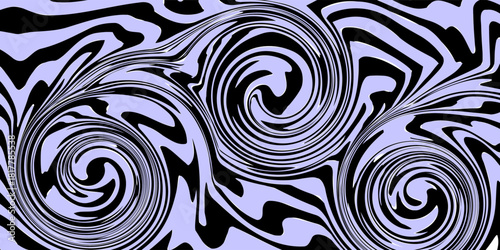 Abstract horizontal background with colorful waves. Trendy vector illustration