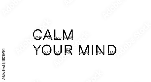 Zen Typography: A Serene Reminder to Find Inner Peace and Tranquility Today