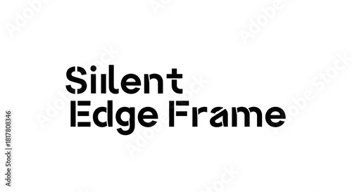 Minimalistic typographic display presenting the concept of a peaceful framework