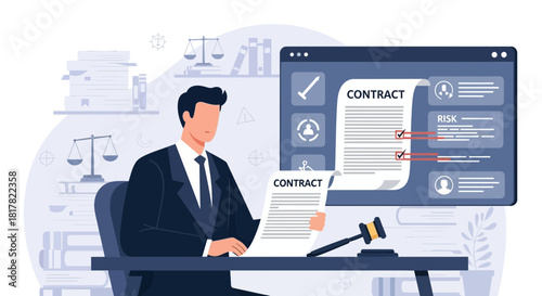 Digital legal agreements and contracts analysis by a consultant or lawyer