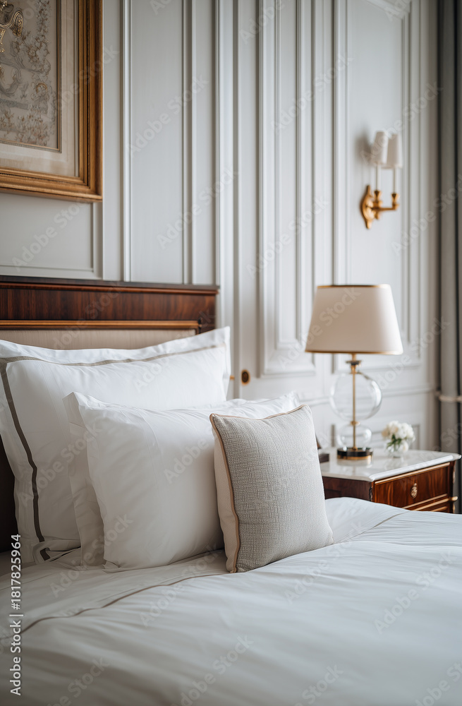 custom made wallpaper toronto digitalElegantly styled bedroom with plush bedding and stylish decor