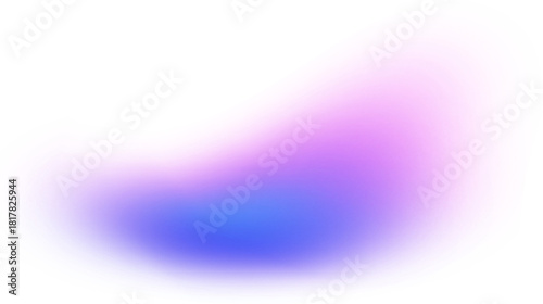 Soft purple smooth gradient cloud shape with blur effect
