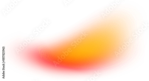 Warm orange smooth gradient blob shape with sunset colors