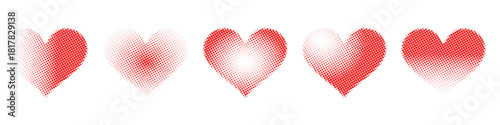 Halftone Fade Heart Shape Vector Ideal for romantic, health, and design projects requiring a stylized, retro, dotted texture with a fading effect.