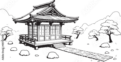 japanese garden in the park