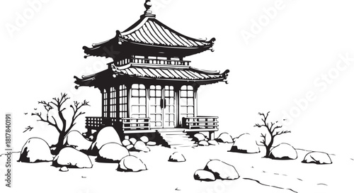 japanese garden in the garden